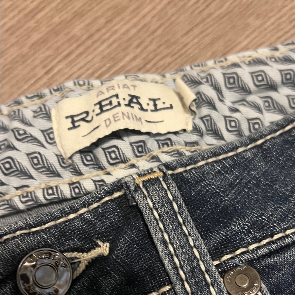 Ariat Dark Blue Flare Jeans - Picture 3 of 9